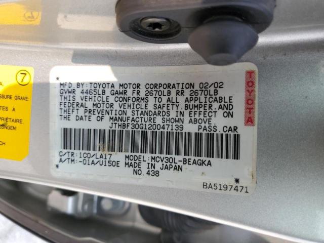 Photo 12 VIN: JTHBF30G120047139 - LEXUS ES300 