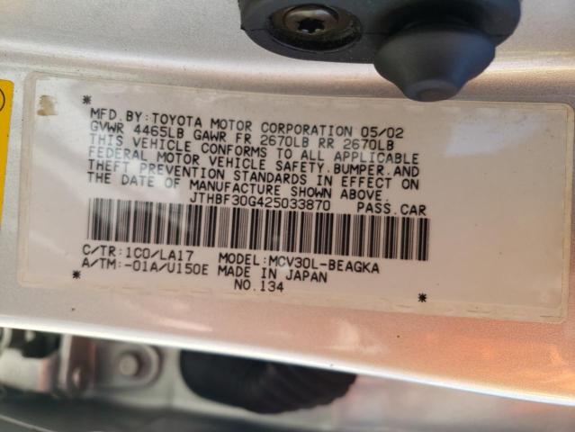 Photo 11 VIN: JTHBF30G425033870 - LEXUS ES300 