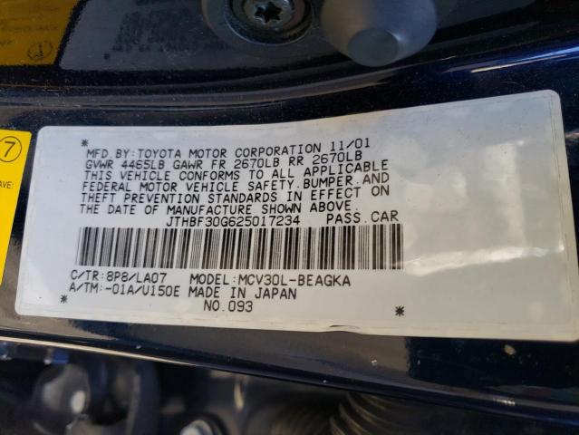 Photo 11 VIN: JTHBF30G625017234 - LEXUS ES 300 