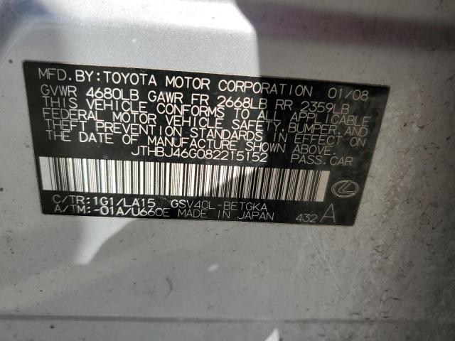 Photo 12 VIN: JTHBJ46G082215152 - LEXUS ES350 