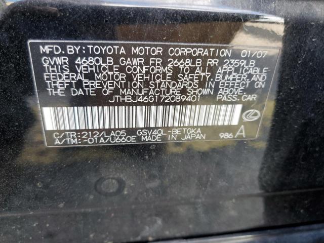 Photo 11 VIN: JTHBJ46G172089401 - LEXUS ES350 