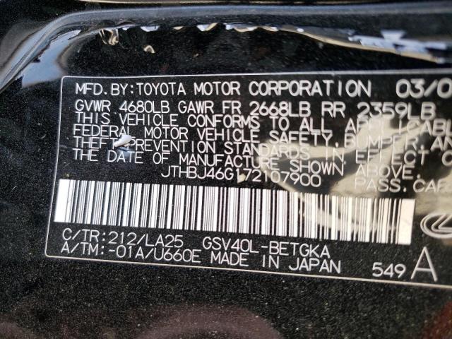 Photo 11 VIN: JTHBJ46G172107900 - LEXUS ES350 