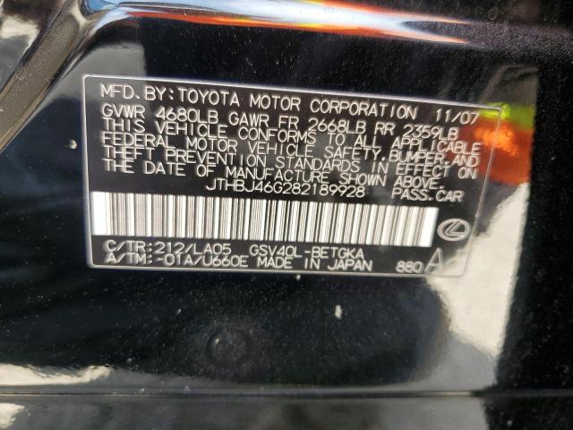 Photo 11 VIN: JTHBJ46G282189928 - LEXUS ES 350 