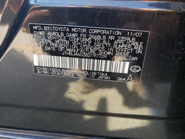 Photo 11 VIN: JTHBJ46G382197729 - LEXUS ES 350 