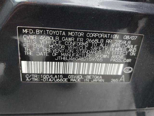 Photo 11 VIN: JTHBJ46G482159765 - LEXUS ES350 