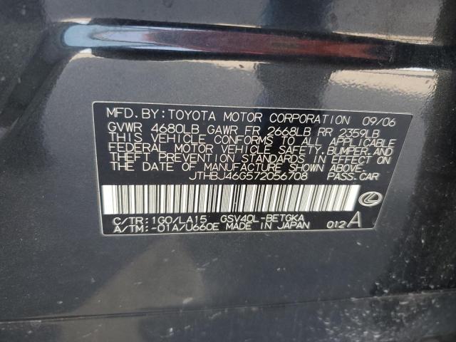 Photo 11 VIN: JTHBJ46G572056708 - LEXUS ES 350 