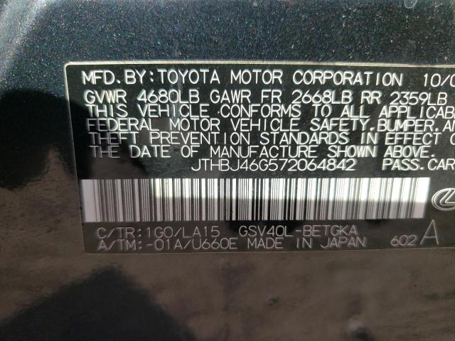 Photo 11 VIN: JTHBJ46G572064842 - LEXUS ES350 