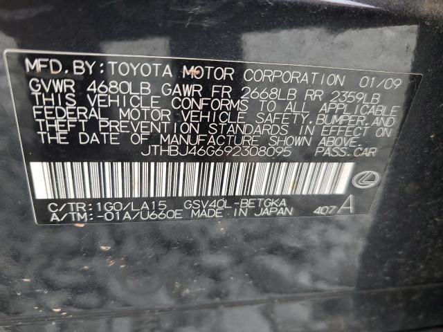 Photo 12 VIN: JTHBJ46G692308095 - LEXUS ES350 