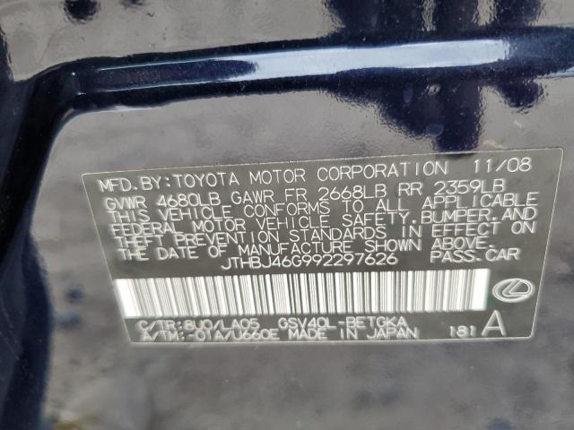 Photo 11 VIN: JTHBJ46G992297626 - LEXUS ES 350 