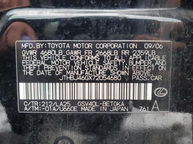 Photo 11 VIN: JTHBJ46GX72054680 - LEXUS ES350 