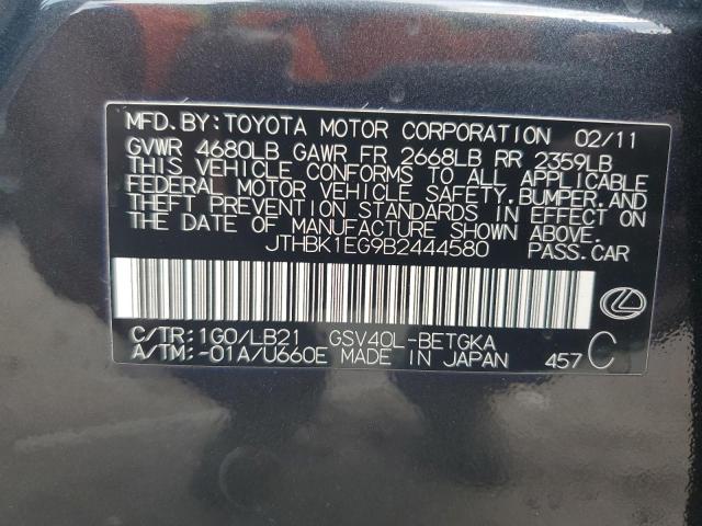 Photo 11 VIN: JTHBK1EG9B2444580 - LEXUS ES 350 