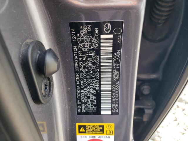 Photo 11 VIN: JTHBK1GG0F2178322 - LEXUS ES 350 