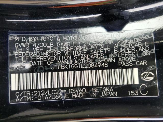 Photo 11 VIN: JTHBK1GG1E2084948 - LEXUS ES 350 