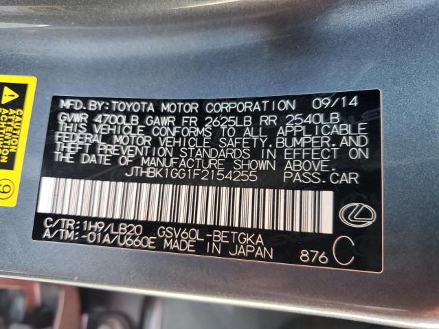 Photo 12 VIN: JTHBK1GG1F2154255 - LEXUS ES 350 