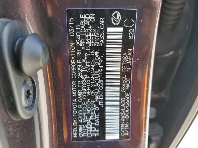 Photo 11 VIN: JTHBK1GG8F2194395 - LEXUS ES350 