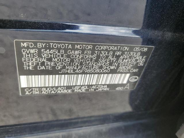 Photo 11 VIN: JTHBL46F985080060 - LEXUS LS 460 