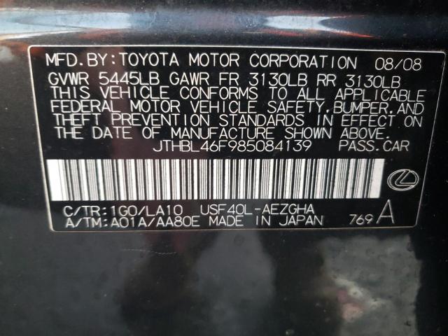 Photo 11 VIN: JTHBL46F985084139 - LEXUS LS460 