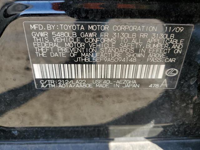 Photo 11 VIN: JTHBL5EF9A5094148 - LEXUS LS460 