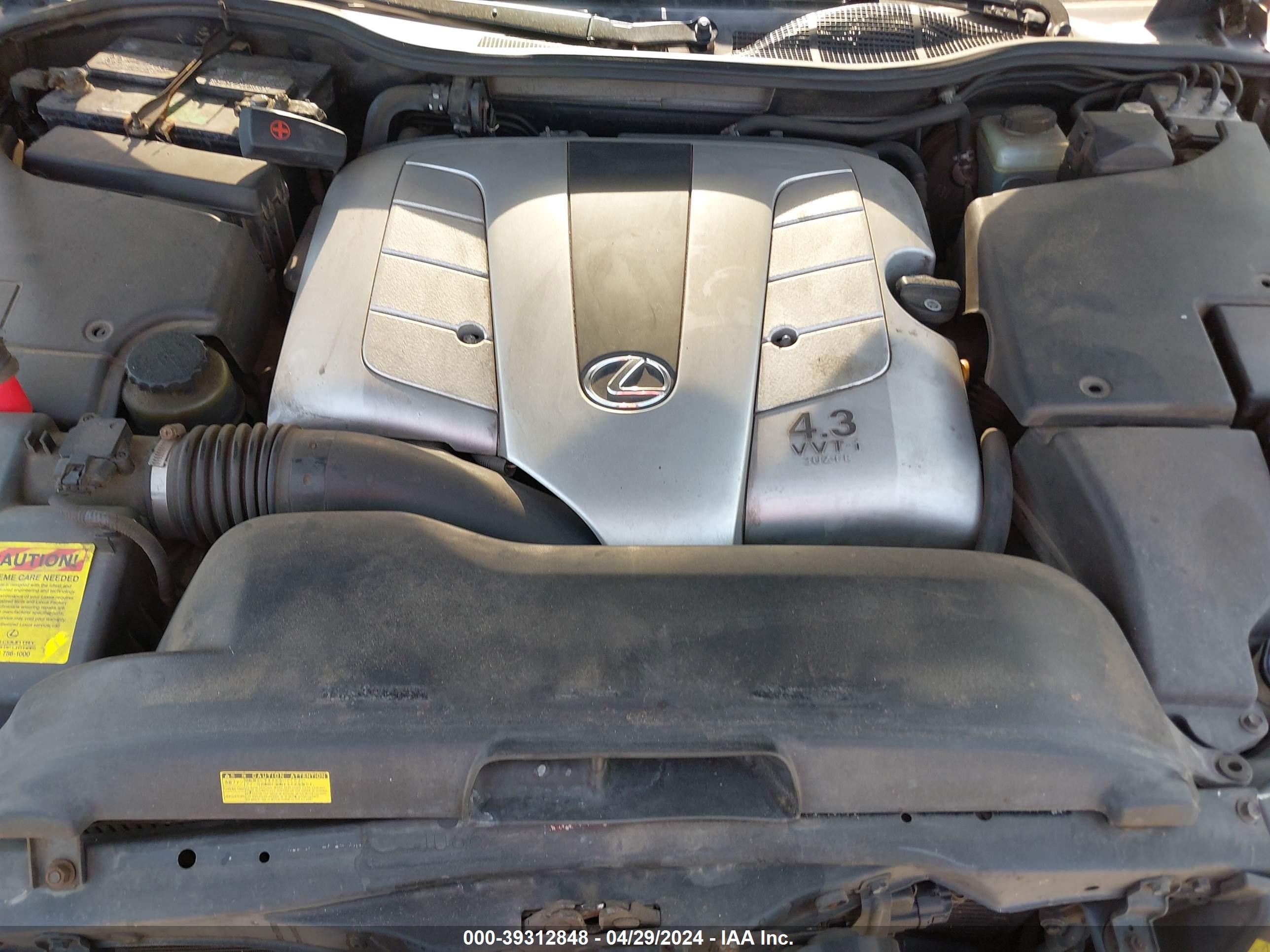 Photo 9 VIN: JTHBN30F610043502 - LEXUS LS 