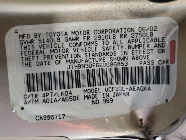 Photo 11 VIN: JTHBN30F620086853 - LEXUS LS 430 