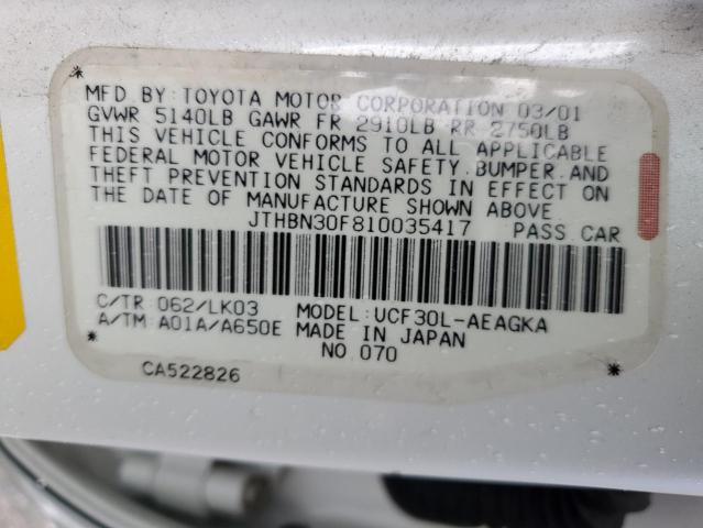 Photo 12 VIN: JTHBN30F810035417 - LEXUS LS430 