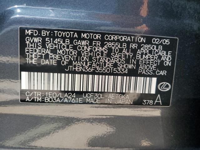 Photo 11 VIN: JTHBN36F355015334 - LEXUS LS 430 