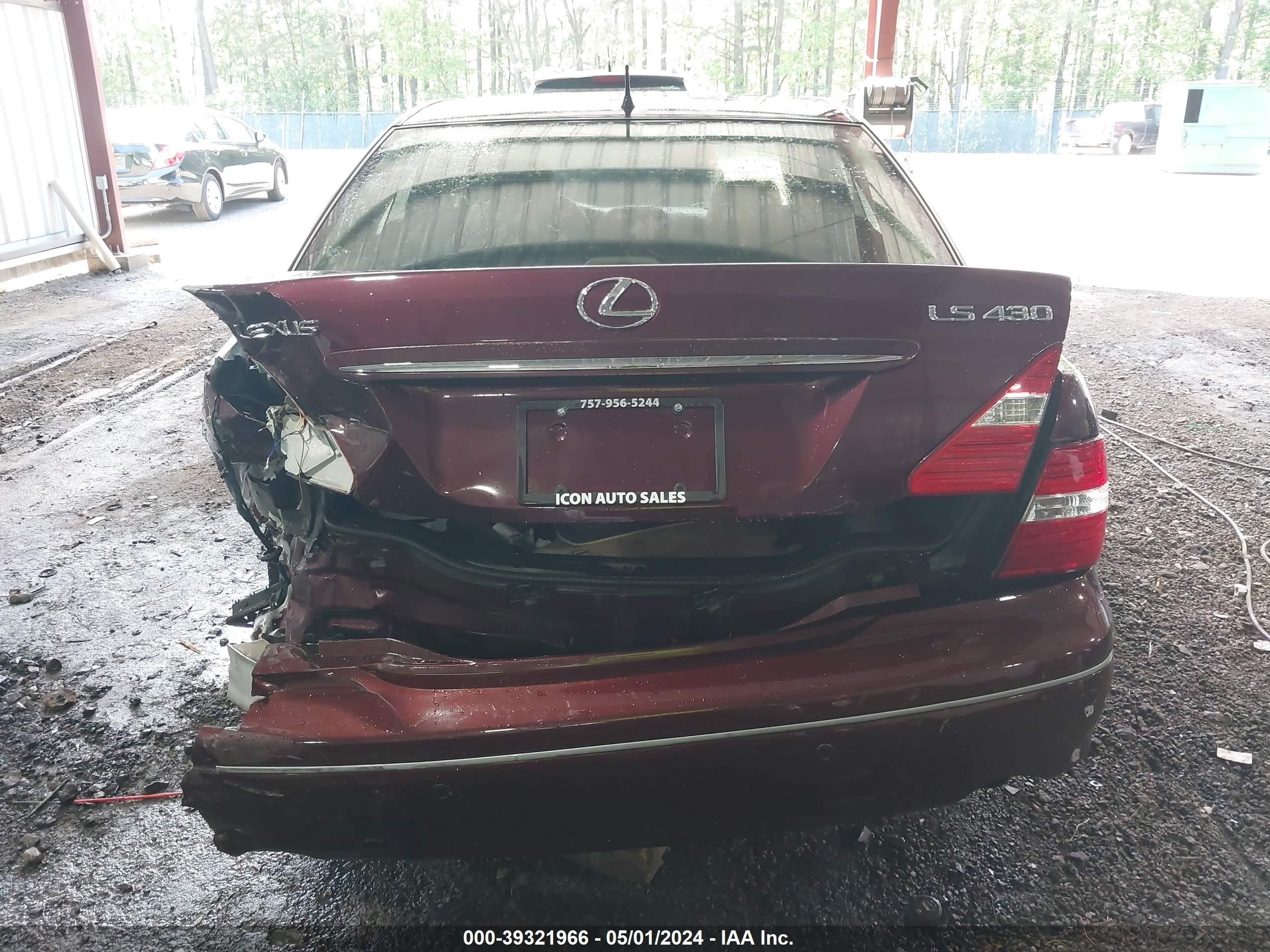 Photo 15 VIN: JTHBN36F665030282 - LEXUS LS 