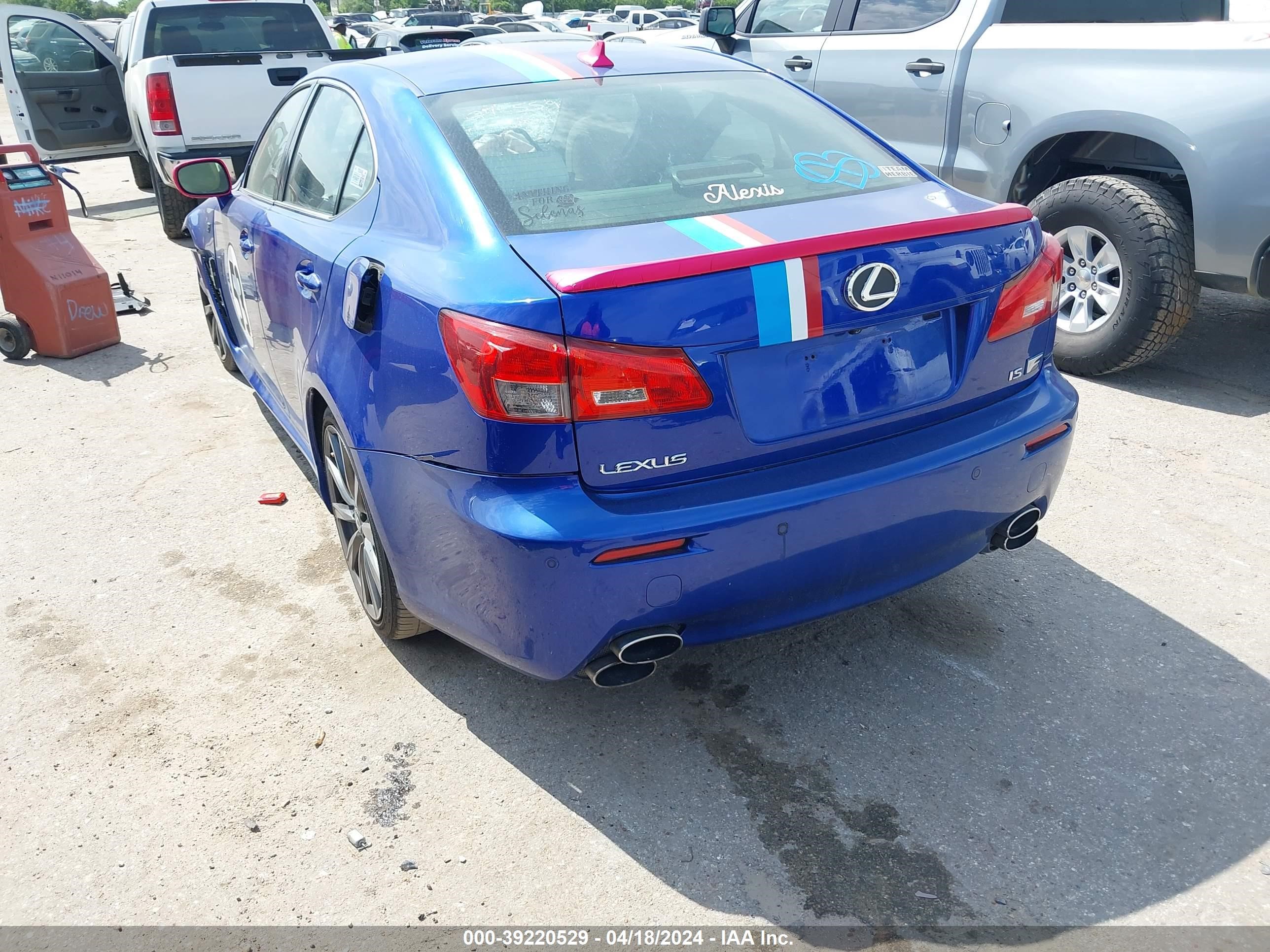 Photo 2 VIN: JTHBP262085004135 - LEXUS IS F 