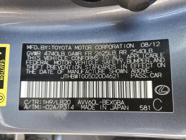 Photo 11 VIN: JTHBW1GG5D2004621 - LEXUS ES 300H 