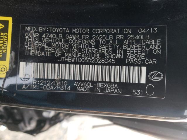 Photo 11 VIN: JTHBW1GG5D2028045 - LEXUS ES 300H 