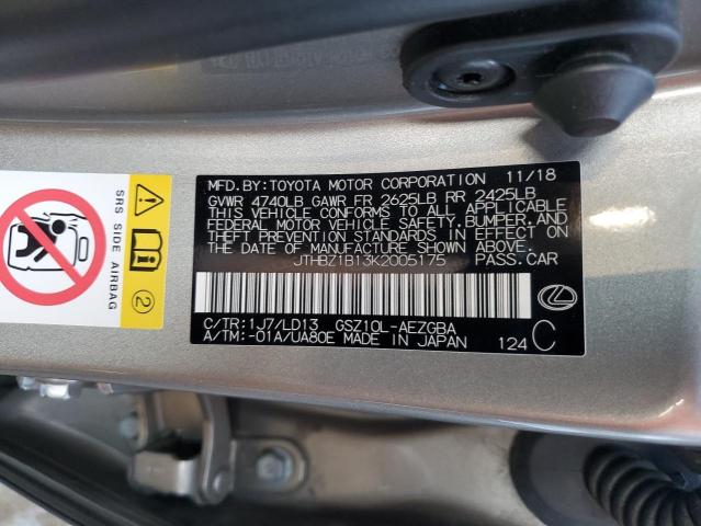 Photo 11 VIN: JTHBZ1B13K2005175 - LEXUS ES 350 