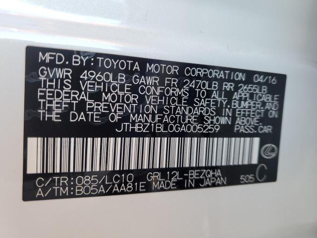 Photo 11 VIN: JTHBZ1BL0GA005259 - LEXUS GS 350 BAS 