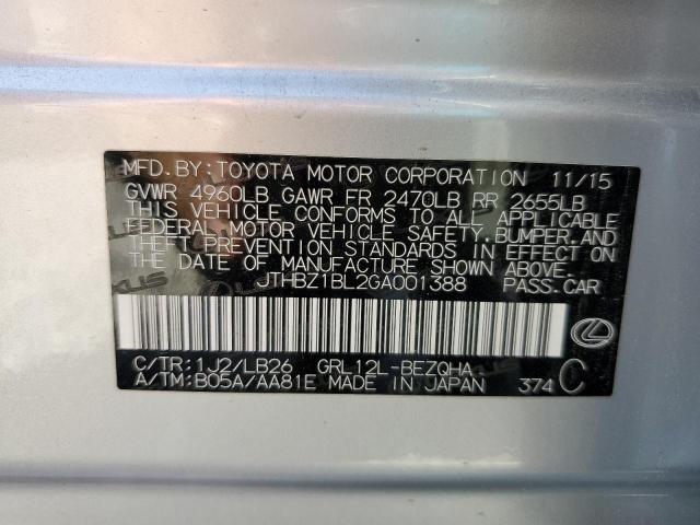 Photo 11 VIN: JTHBZ1BL2GA001388 - LEXUS GS 350 BAS 