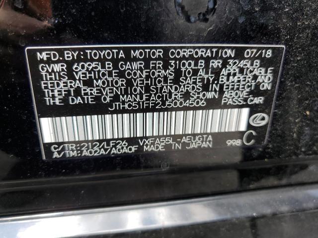 Photo 11 VIN: JTHC51FF2J5004506 - LEXUS LS 500 BAS 