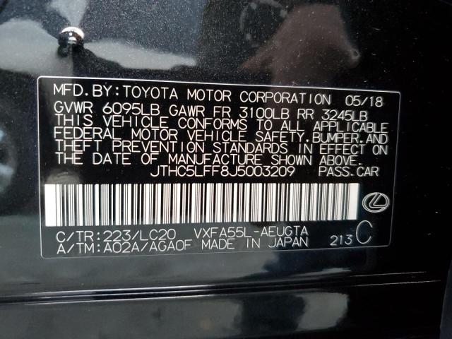 Photo 12 VIN: JTHC5LFF8J5003209 - LEXUS LS 500 