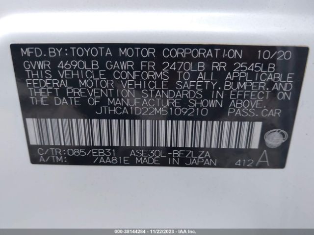 Photo 8 VIN: JTHCA1D22M5109210 - LEXUS IS 300 