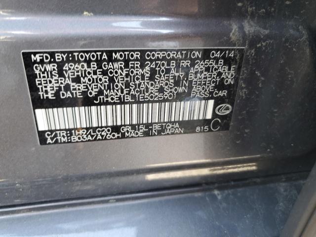 Photo 11 VIN: JTHCE1BL1E5025901 - LEXUS GS350 