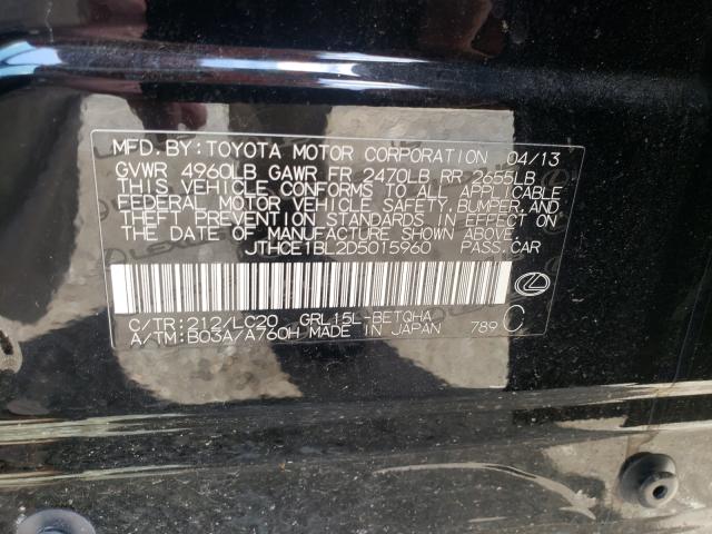 Photo 9 VIN: JTHCE1BL2D5015960 - LEXUS GS 350 