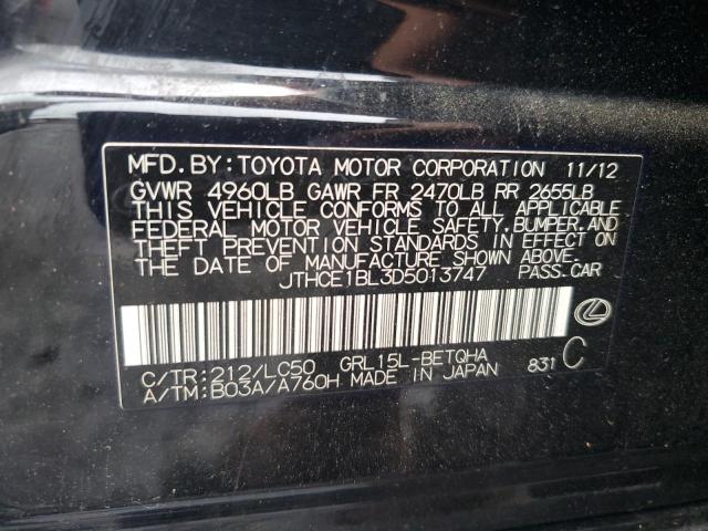 Photo 11 VIN: JTHCE1BL3D5013747 - LEXUS GS 350 