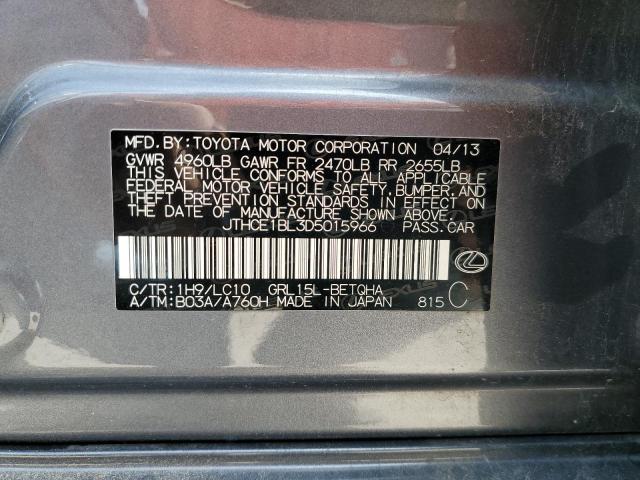 Photo 11 VIN: JTHCE1BL3D5015966 - LEXUS GS 350 