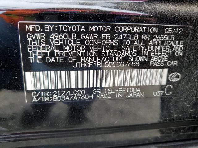 Photo 11 VIN: JTHCE1BL5D5007688 - LEXUS GS 350 