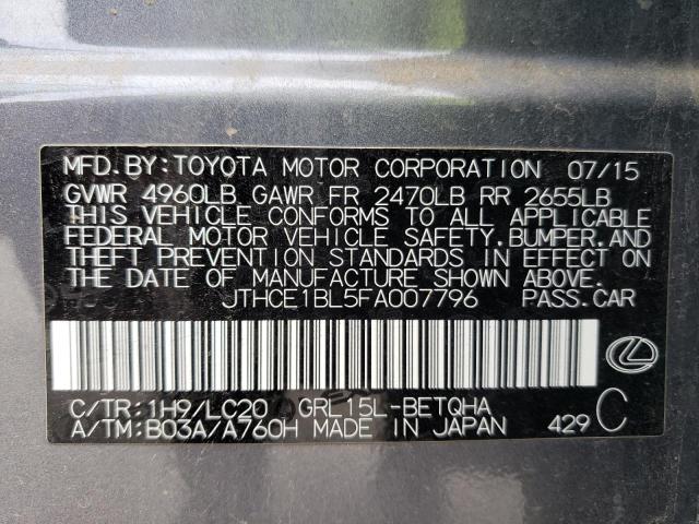 Photo 11 VIN: JTHCE1BL5FA007796 - LEXUS GS 350 