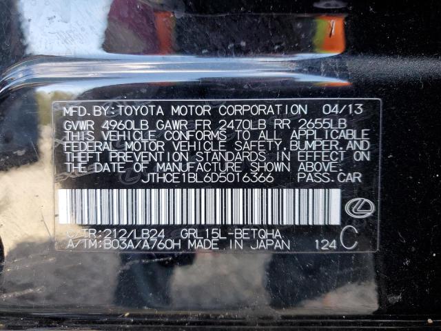 Photo 11 VIN: JTHCE1BL6D5016366 - LEXUS GS 350 