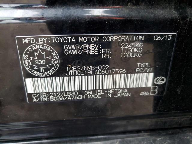 Photo 11 VIN: JTHCE1BL6D5017596 - LEXUS GS 350 