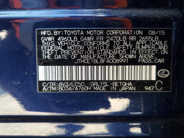 Photo 12 VIN: JTHCE1BL8FA008991 - LEXUS GS350 