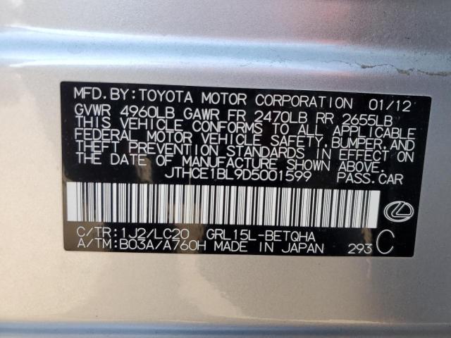 Photo 12 VIN: JTHCE1BL9D5001599 - LEXUS GS 350 