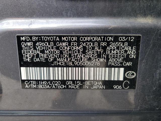 Photo 11 VIN: JTHCE1BL9D5005278 - LEXUS GS350 