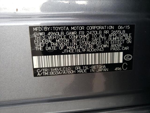 Photo 12 VIN: JTHCE1BL9FA006943 - LEXUS GS350 