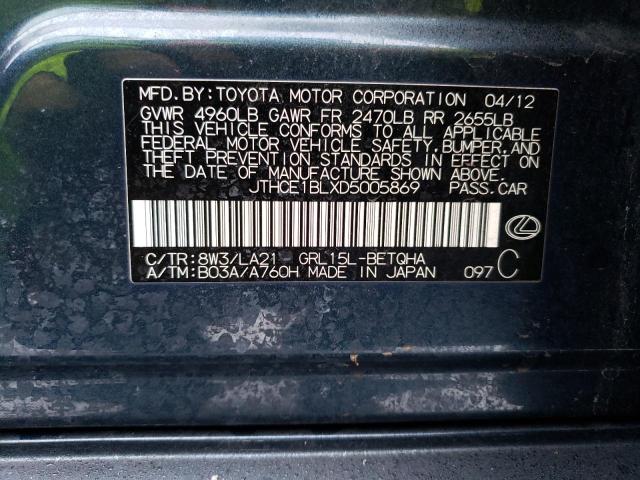 Photo 11 VIN: JTHCE1BLXD5005869 - LEXUS GS 350 