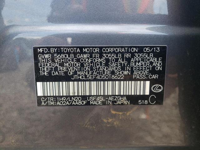 Photo 11 VIN: JTHCL5EF4D5018622 - LEXUS LS 460 